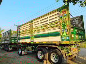 HINO 344 ปี 2560 พ่วงแม่ลูกดั้มพ์ เกษตร