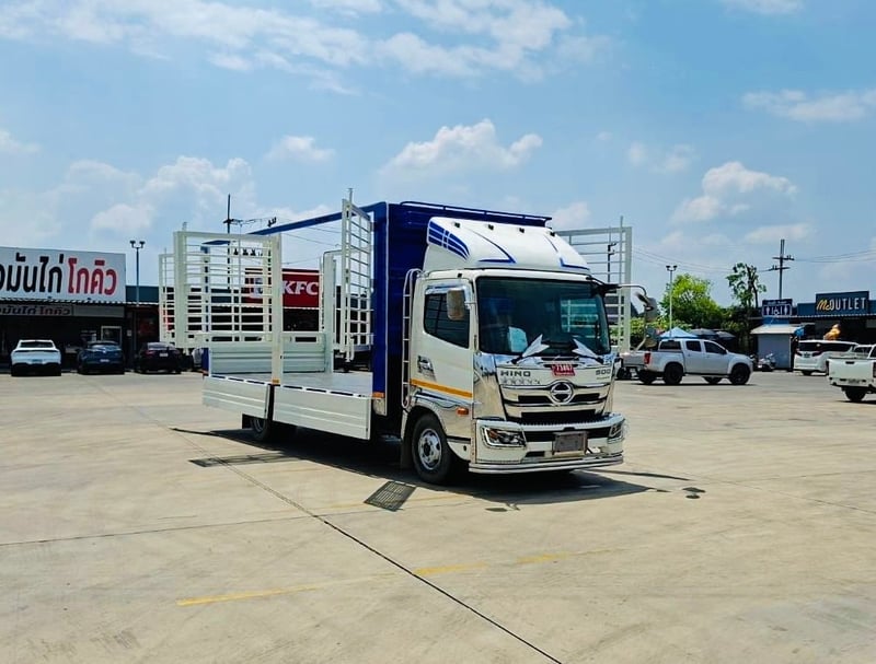 เข้าใหม่❗️ไมล์ 41,302❗️HINO NEW FC9J 175  กะบะเหล็กคอกเปิดได้รอบกว้างใน 2.30  ยาวใน 6.55 สูงใน 2.30 เมตร  ปี 2566 ราคา 1,280,000 บาท 📞094-653-6339 อิฐ