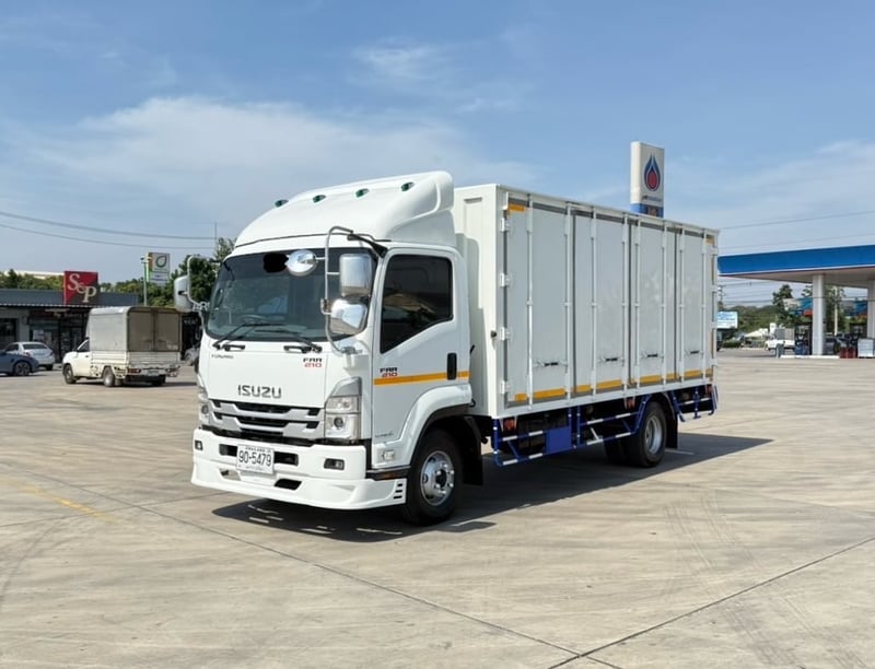 เข้าใหม่❗️ไมล์ 65,510 กิโล❗️ISUZU NEW FRR 210 แรง  ตู้เเห้ง 10 บาน