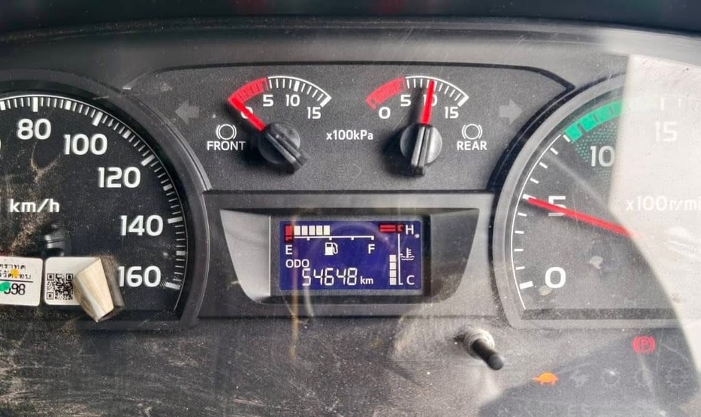 พ่วงแม่ลูกดั้ม HINO FM 2P 380  ไมล์ 546,48