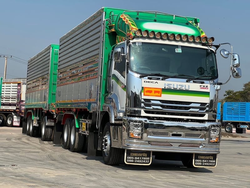 ISUZU FXZ 360 พ่วงแม่ลูกดัมพ์คอกเกษตร