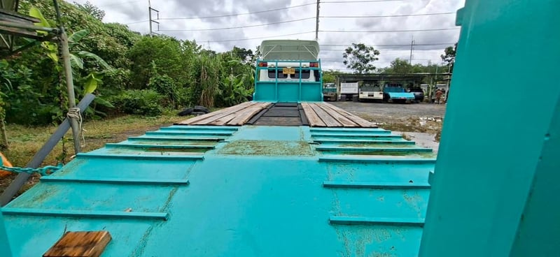 HINO 380 แรง ท้ายลาดบรรทุกรถ บรรไดไฮดรอลิค