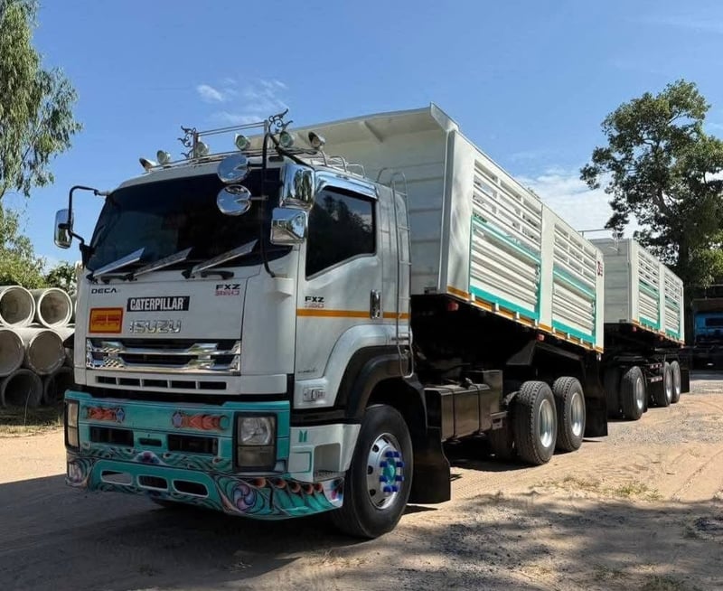 ISUZU FXZ 360 พ่วงแม่ลูกดั้มพ์