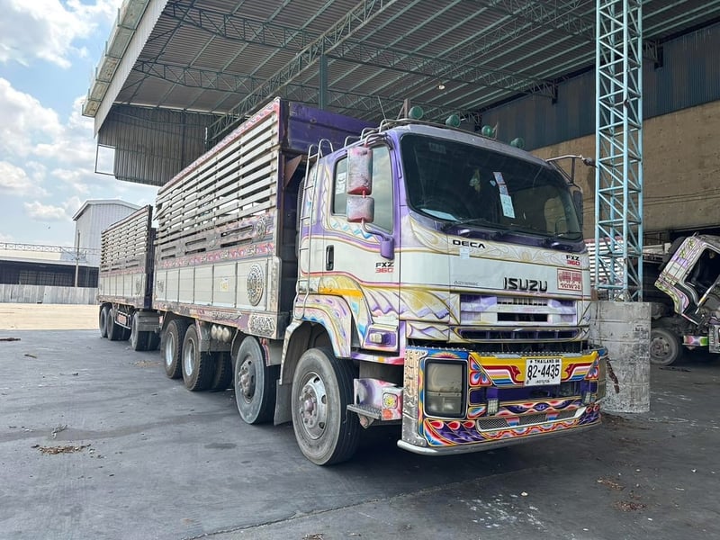 ISUZU 360 แรง พ่วงแม่ลูกดั้มพ์คอก เกษตร