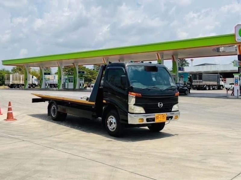 HINO XZU 136 รถสไลด์ถาดกองพื้น สแตนเหล็ด 
