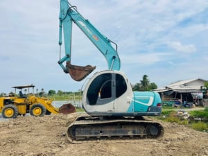 SK120-5 มาทไฟ ไฟฟ้าครบ เครื่องปั้มแห้ง