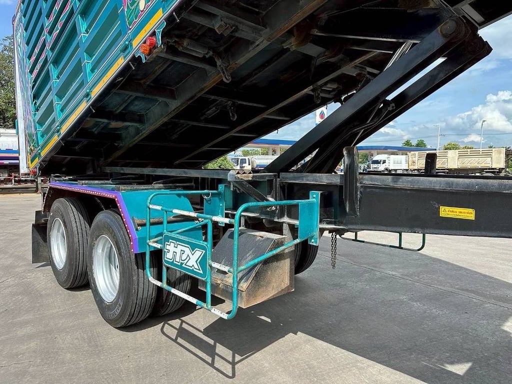 ไมล์ 270,000 กิโล❗️ISUZU FXZ 360  พ่วงแม่ลูกดั้มพ์ใส่ 31.300 กิโล