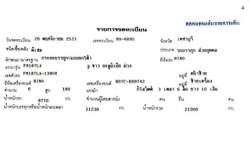 HINO F18 เดิมๆ ปี 2533 ไมล์ 2 แสนก่วา ราคา 480,000.บาท 📞094-653-6339 อิฐ แยกขาย-หัวคัดซี-หรือกะบะดั้มพ์