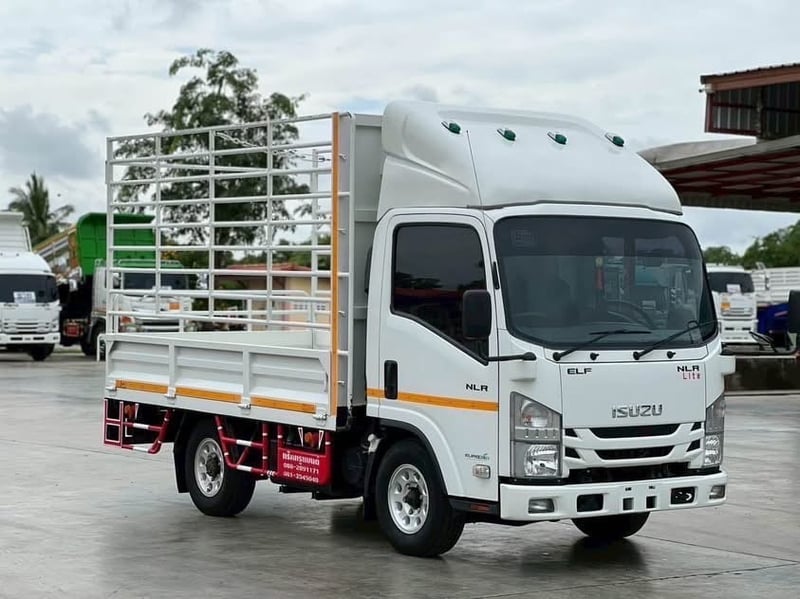 ไมล์ 21,784 กิโล❗️ISUZU NLR 2999 แรง ปี 2566  กะบะเหล็กคอกสูง