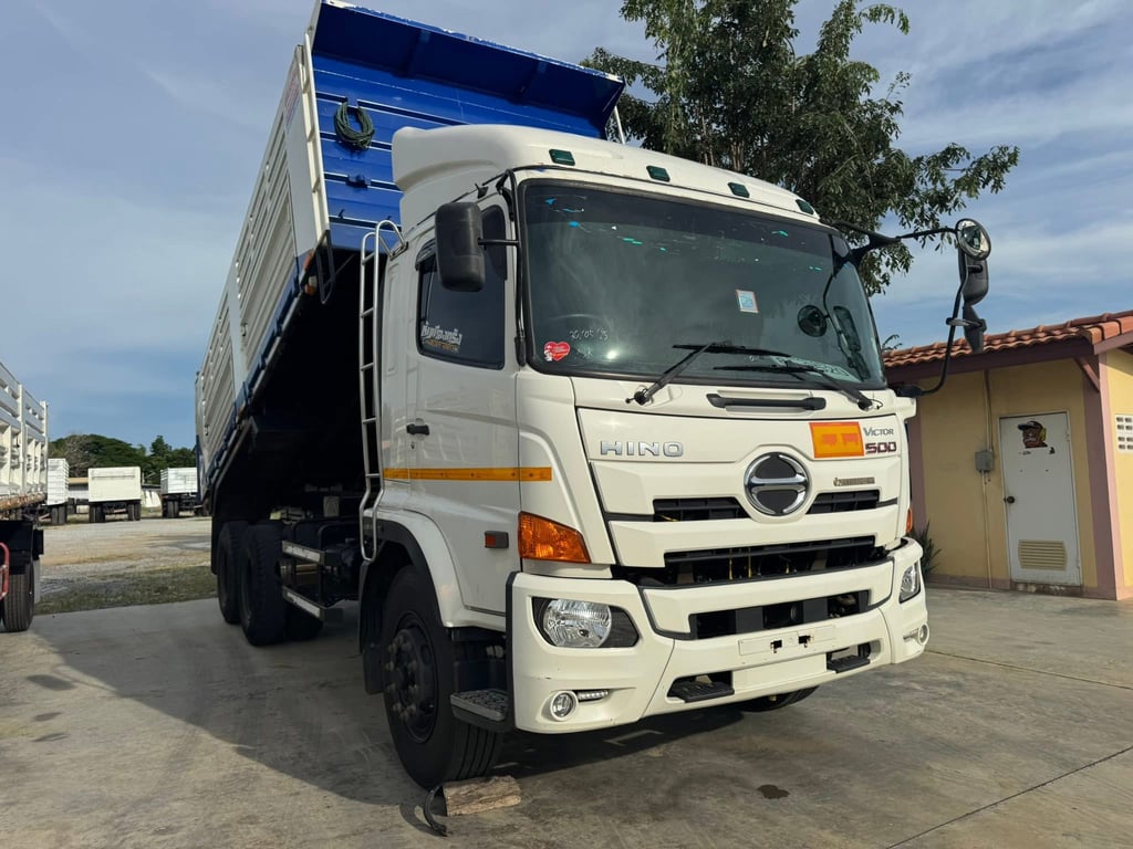 ไมล์ 8 หมื่นกว่า❗️HINO FM8J 260 ดั้มพ์ สามมิตร