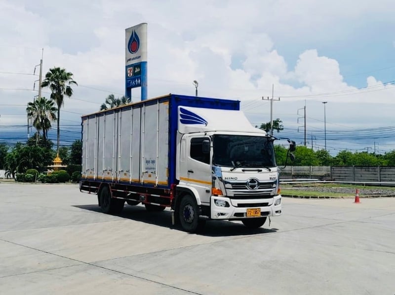 ไมล์ 6 หมื่นกว่า❗️HINO NEW FC9J 210  ตู้เเห้ง 10 บาน  ปี 2566