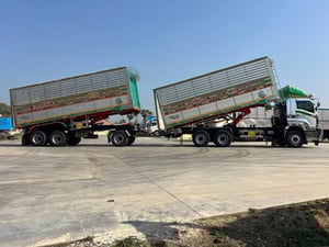 ไมล์ 148,116 กิโล❗️ISUZU FXZ 360  พ่วงแม่ลูกดัมพ์เกษตร