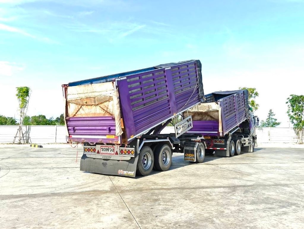 ไมล์ 163,641 กิโล❗️GIGA FXZ 360 MT ไฟใหม่   พ่วงแม่ลูกดั้มพ์เกษตร