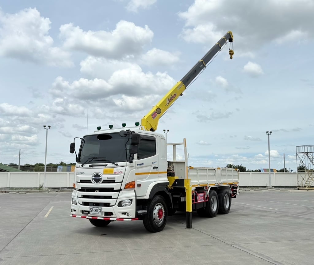 เข้าใหม่❗️ไมล์ 15479 กิโล❗️HINO FM1A 344 แรง 2 เพลา ติดเครน UNIC เข้าใหม่❗️ไมล์ 15479 กิโล❗️HINO FM1A 344 แรง 2 เพลา ติดเครน UNIC