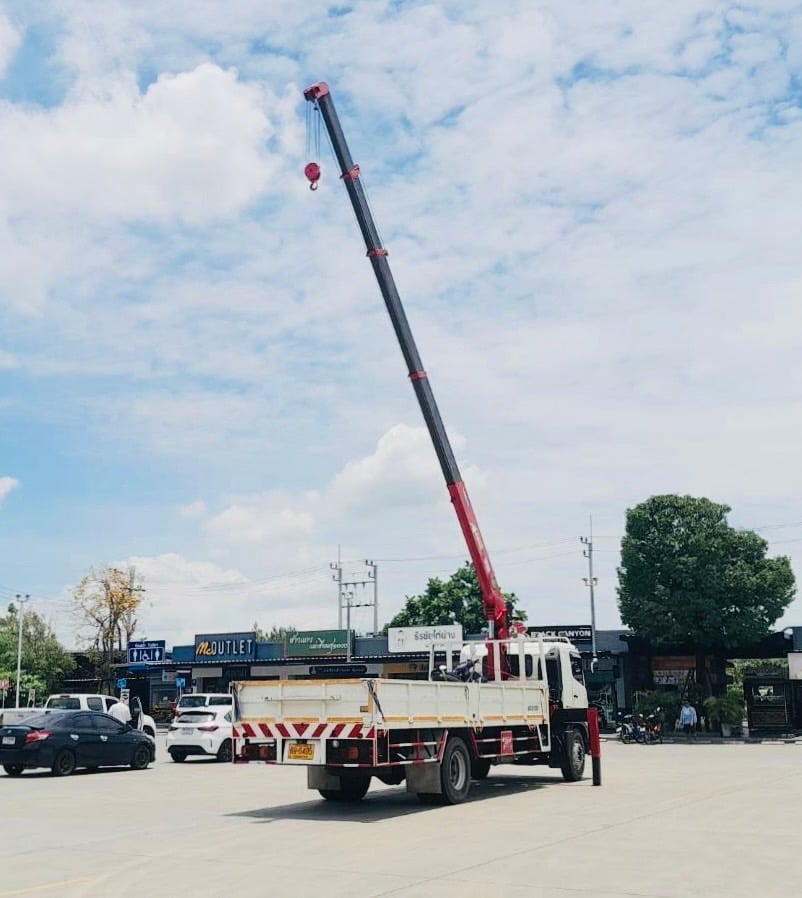 เข้าใหม่❗️ไมล์ 22,938 กิโล 6ล้อติดเครน HINO FG8J 240 เครนยี่ห้อ  UNIC 5 ตัน