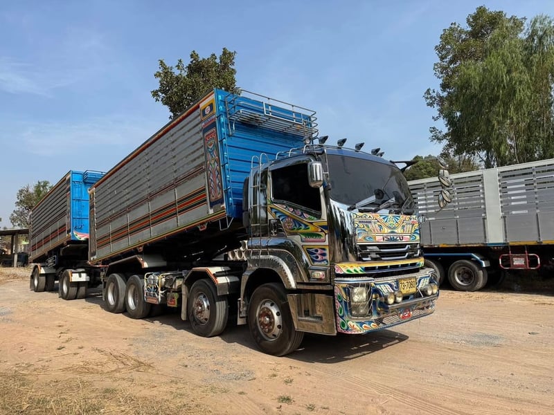 ISUZU FYH 360 พ่วงแม่ลูกดั้มพ์ ISUZU FYH 360 พ่วงแม่ลูกดั้มพ์