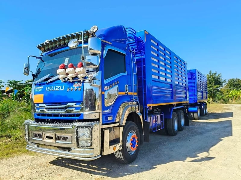 ISUZU FXZ 360 แม่ลูกดั้มพ์เกษตร  ใส่ของ 30.200 ตัน