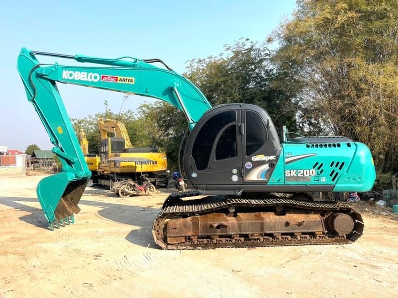 รถแบคโฮ SK200-5 มาร์คไฟ ไฟฟ้าครบ