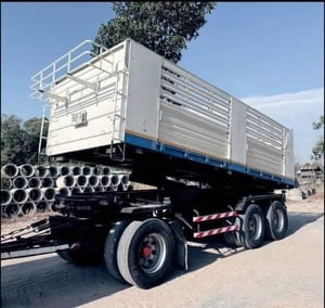 HINO 344 พ่วงแม่ลูกดั้มพ์