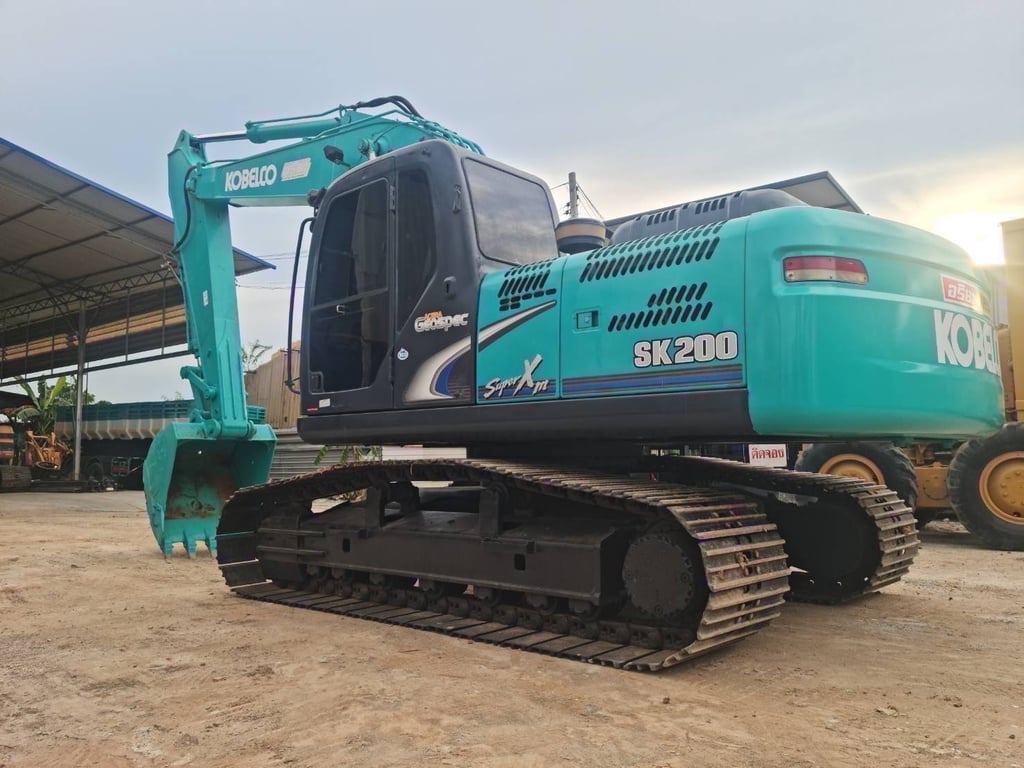 KOBELCO SK200 SUPER XM เล่มทะเบียน เฟรมถาด เครี่องปั้มดี 