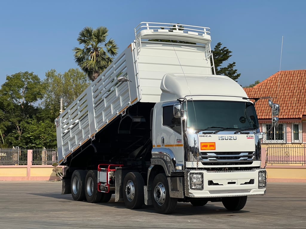 ISUZU FYH 360 แรง 12 ล้อแท้ๆดั้มพ์ พร้อมระบบดึงพ่วง