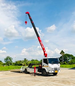 เข้าใหม่❗️ไมล์ 19,041 กิโล❗️รถสไลด์ติดเครน  ISUZU FRR210 MT สไลด์ถาดกองพื้น