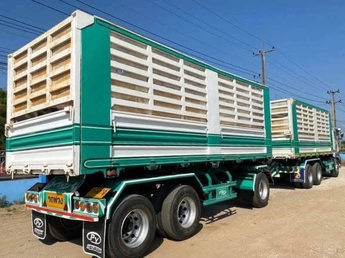 HINO 380 พ่วงแม่ลูกดั้มพ์คอกเกษตร HINO 380 พ่วงแม่ลูกดั้มพ์คอกเกษตร