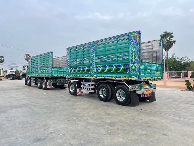 HINO FM1A 344 พ่วงแม่ลูกดั้มพ์เกษตร