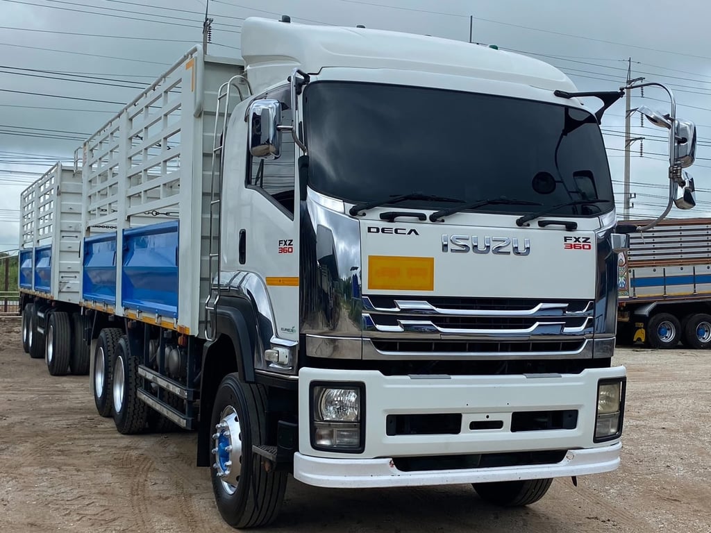 ISUZU FXZ 360 แรง พ่วงแม่ลูก ไม่ดั้ม