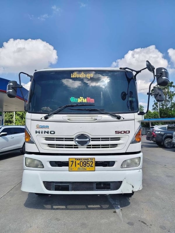 ติดเครน 5 ตัน สองเพลา HINO 380 4 ปอก 3 ชัก