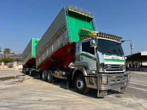 ISUZU FXZ 360 แม่ลูกดัมพ์คอกเกษตร กะบะปิเนียม