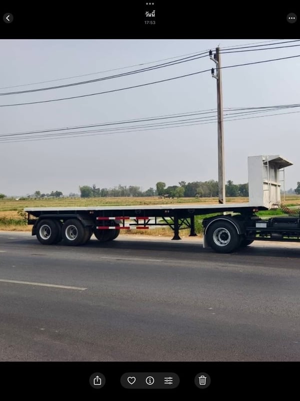 ISUZU FTR 240 MT (หัวลาก 6ล้อ)  พร้อมหางพื้นเรียบ 2 เพลา