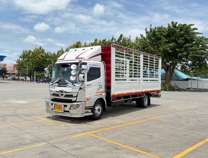 HINO NEW FC9J 175 แรง ไมล์ 195,147 กิโล ยาว 6.60 เมตร  ปี 2566
