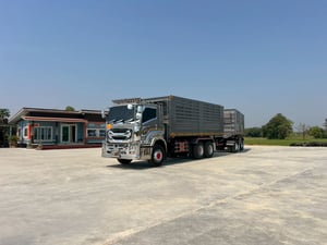 ไมล์ 186,748❗️ISUZU FXZ 360 MT  พ่วงแม่ลูกดั้มพ์