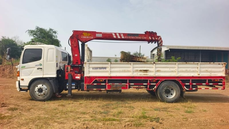 HINO FG8J 212 แรง ติดเครน5ตัน 