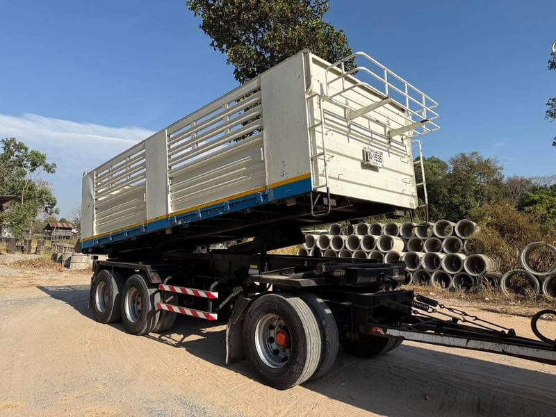 HINO 344 พ่วงแม่ลูกดั้มพ์ สามมิตร