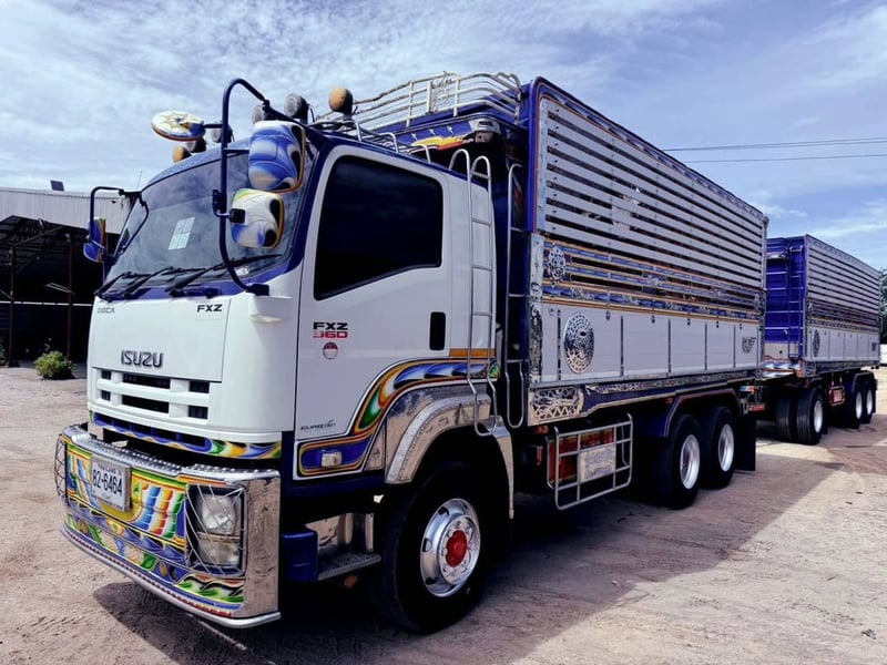 SUZU FXZ 360 พ่วงแม่ลูกดั้มพ์  เฟืองเร็ว