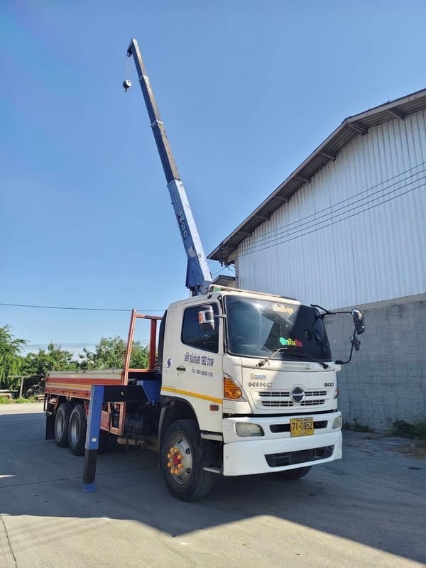 ติดเครน 5 ตัน สองเพลา HINO 380 4 ปอก