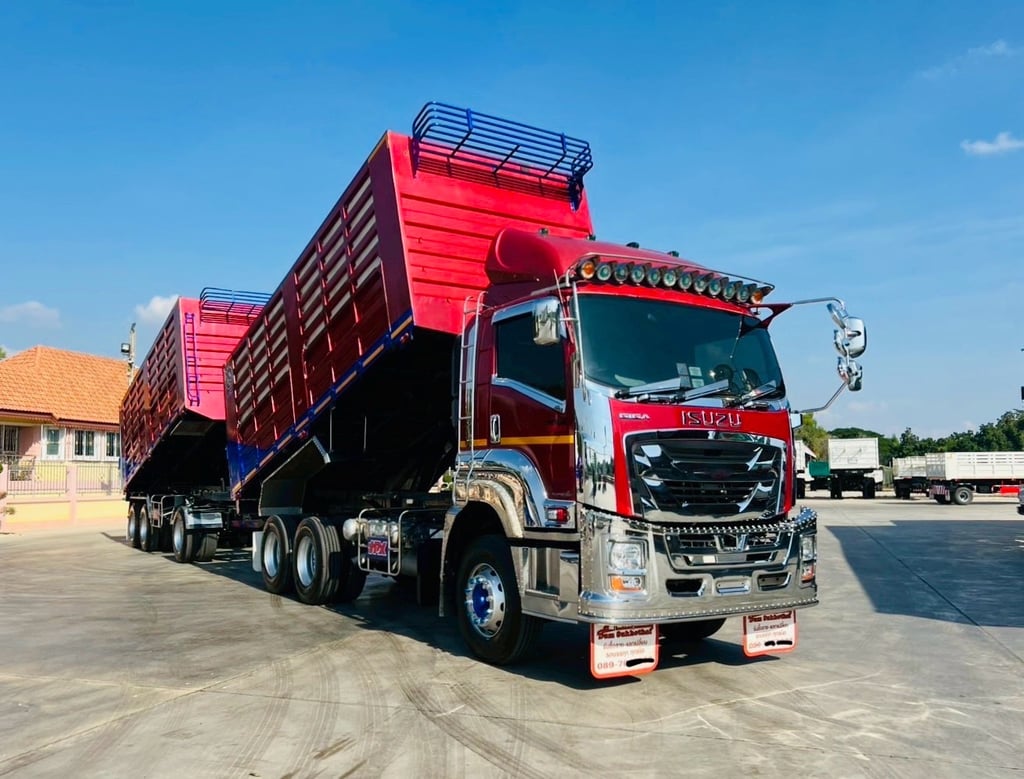 ฟรีๆ❗️โปร-พิเศษ❗️ เลขไมล์ 145,974 กิโล ISUZU FXZ 360 ปี 2565 พ่วงแม่ลูก ดั้มพ์