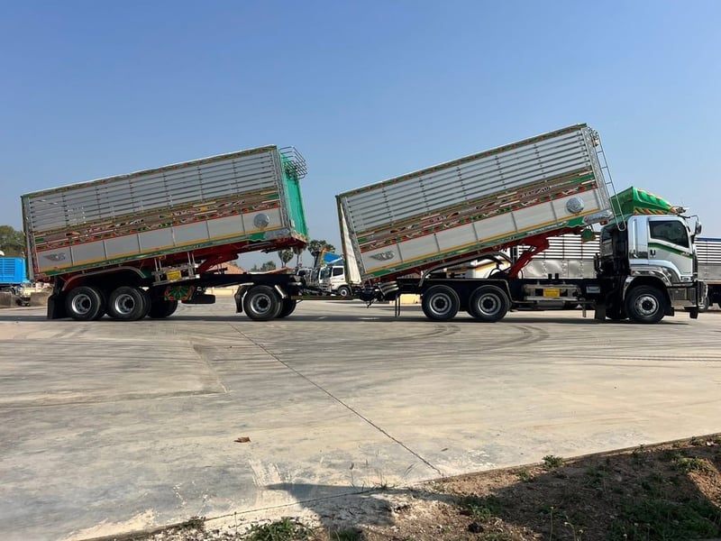 ISUZU FXZ 360 พ่วงแม่ลูกดัมพ์คอกเกษตร ISUZU FXZ 360 พ่วงแม่ลูกดัมพ์คอกเกษตร
