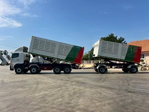 ไมล์ 72,226 กิโล❗️HINO GY2P 380 พ่วงแม่ลูกดั้มพ์เกษตร 12ล้อแท้ 