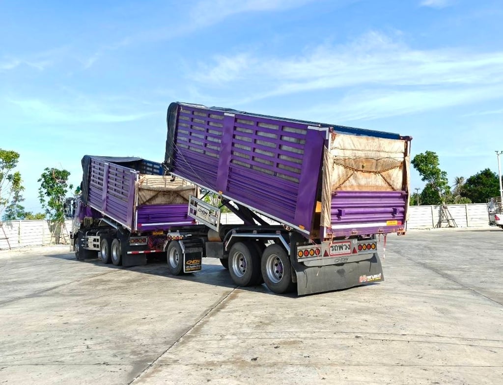 ไมล์ 163,641 กิโล❗️GIGA FXZ 360 MT ไฟใหม่   พ่วงแม่ลูกดั้มพ์เกษตร 