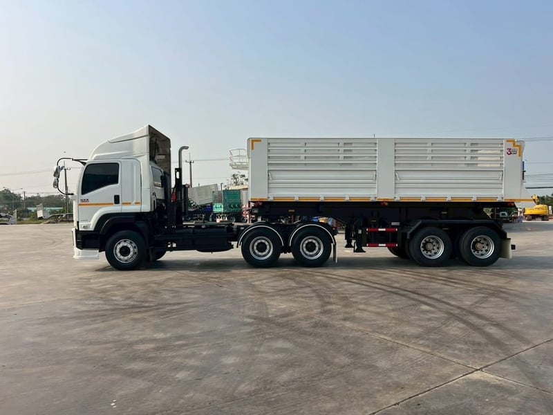 ISUZU GXZ 360 ปี 2566 หัวลากพร้อมหางเซมิดัมพ์ ISUZU GXZ 360 ปี 2566 หัวลากพร้อมหางเซมิดัมพ์