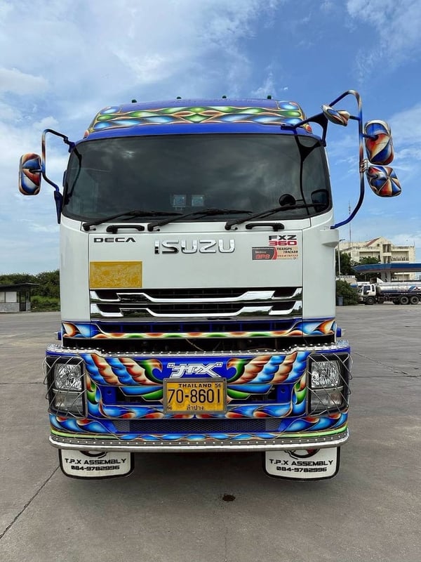 ISUZU FXZ 360 พ่วงแม่ลูกดั้มพ์เกษตร ใส่ของ 31.300 ตัน