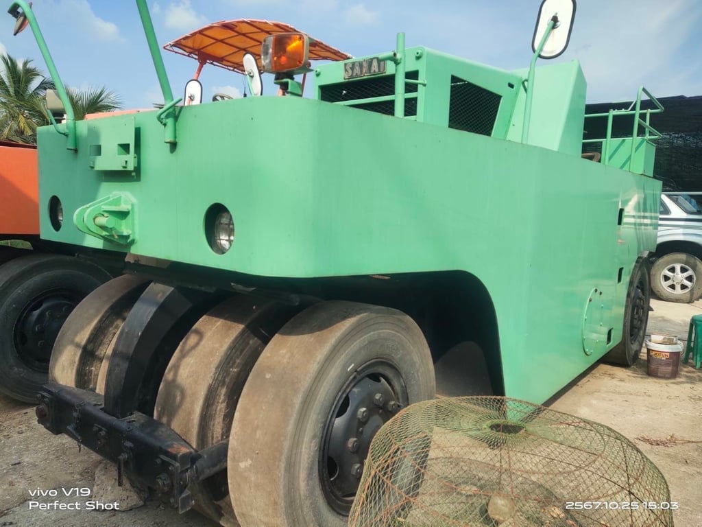 รถบทล้อยาง TS7409 SAKAI  เช็คช่อมเต็มระบบ  เครื่อง-ปั้ม-เกียร์-ระบบเบรก   พิกัด คลอง 7 ราคา 395.000.บาท 📞 094-653-6339 อิฐ รับซื้อ-ขาย-แลกเปลี่ยน-รถ?