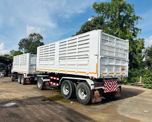 ISUZU FXZ 320 แรง พ่วงแม่ลูกดั้มพ์เกษตร แม่ 6.10. ลูก 7.00.