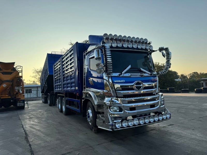 ฟรีๆ❗️โปร-พิเศษ❗️ไมล์ 546,48 กิโล❗️ HINO FM 2P 380 ปี 2567 พ่วงแม่ลูกดั้มพ์