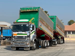 ISUZU FXZ 360 พ่วงแม่ลูกดัมพ์คอกเกษตร ISUZU FXZ 360 พ่วงแม่ลูกดัมพ์คอกเกษตร