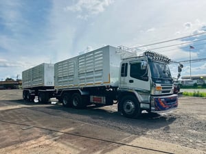 ISUZU FXZ 320 ปี 2550 พ่วงแม่ลูก ดั้มพ์เกษตร