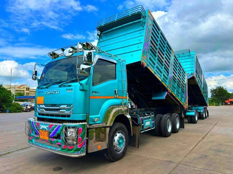 พ่วงแม่ลูกดั้มพ์ FXZ 360 แรง คอกเกษตร อิฐ